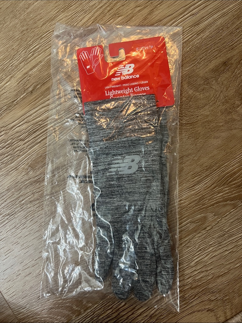 New Balance Grey Lightweight Knit by Gloves